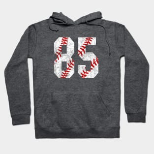 Vintage #85 Baseball Laces Baseball Mom Jersey Love Baseball Hoodie